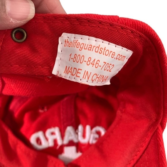 The Life Guard Store Life Guard red hat, adjustable - Picture 3 of 4